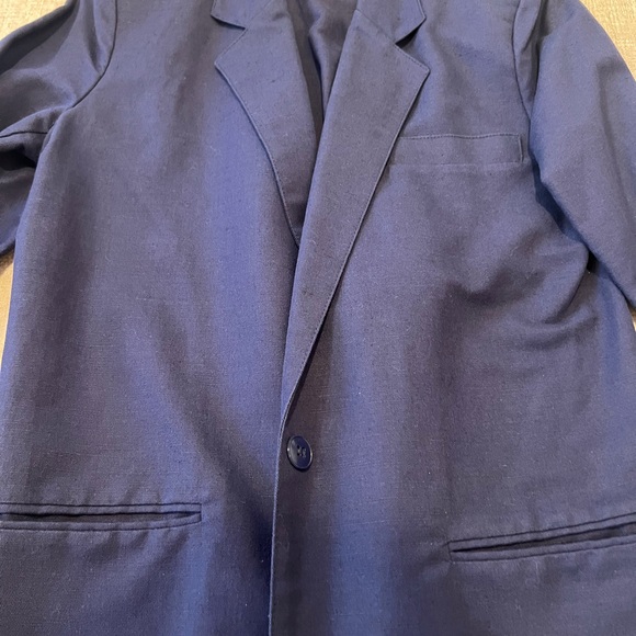 Worn Cassidy Size 8 Blazer with Shoulder Pads Navy - Picture 2 of 4